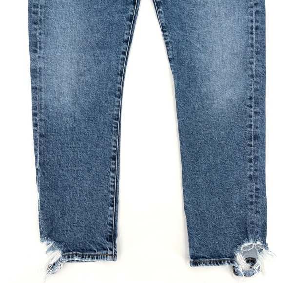 Agolde Toni Distressed Medium Wash Skinny Jeans - Picture 6 of 16